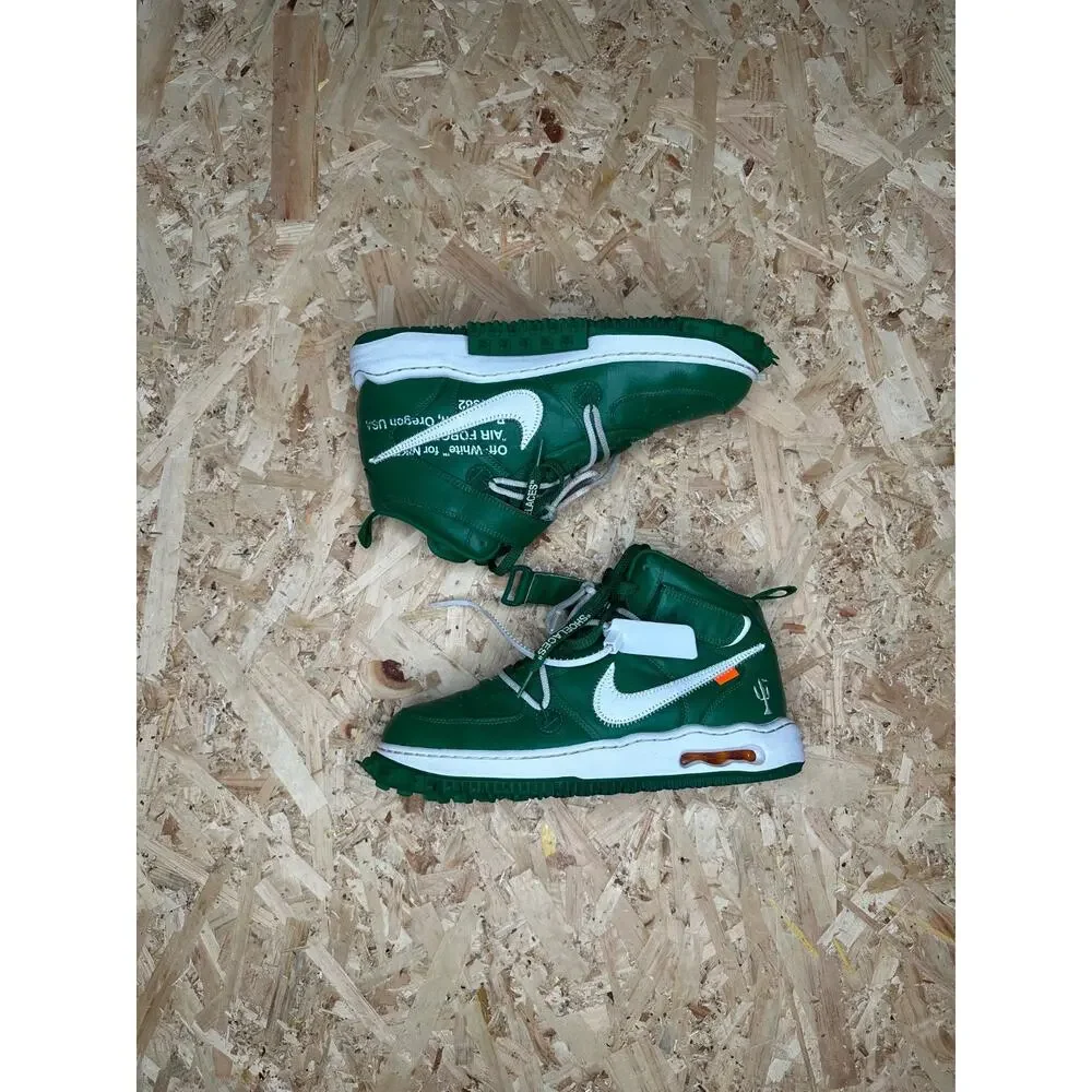 Nike Air Force 1 Mid SP Off-White Pine Green Sz US 10 With Box - Picture 2 of 7